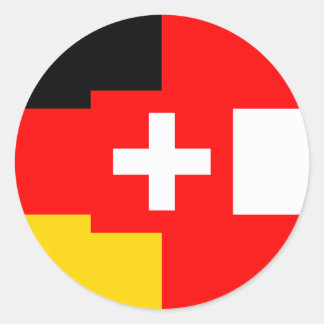 Adesivo Alemanha Áustria - Símbolo de bandeira Suiça alemã