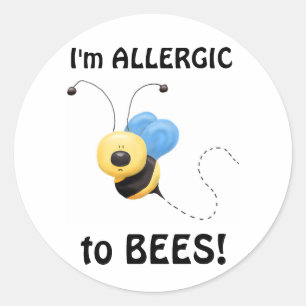 Adesivo Alergia A Bees, conjunto de 20 Stickers