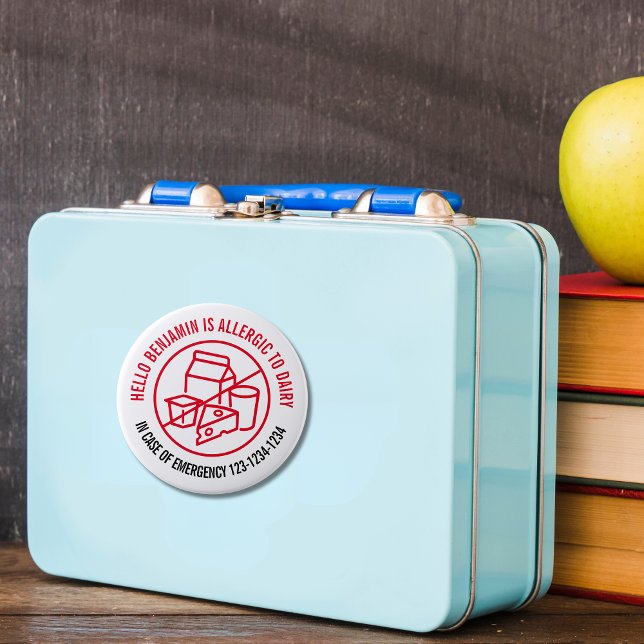 Adesivo Alergia aos produtos láteos (Criador carregado)