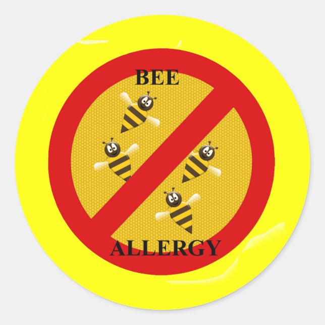Adesivo Alergia às abelhas (Frente)