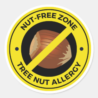 Adesivo Alergia às árvores de Nut - Zona indene de frutas