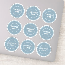 Adesivo Alergia Livre De Lactose Culinária Segura