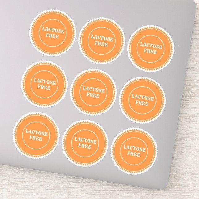 Adesivo Alergia Livre De Lactose Culinária Segura (Detalhe)