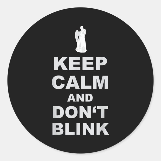 Adesivo Alert - Weeng Angel - Keep Calm And Dont Blink 2  (Frente)