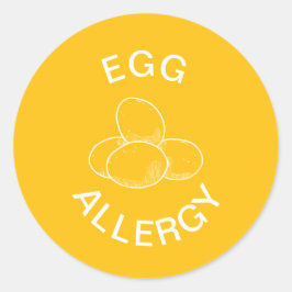 Adesivo Alerta de Alergia a Ovo