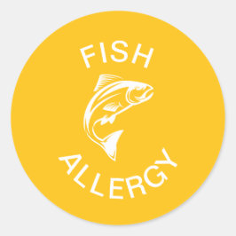 Adesivo Alerta de Alergia a Peixe