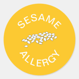 Adesivo Alerta de Alergia a Sésamo