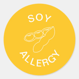 Adesivo Alerta de Alergia a Soja