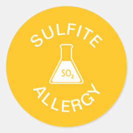 Adesivo Alerta de Alergia a Sulfito