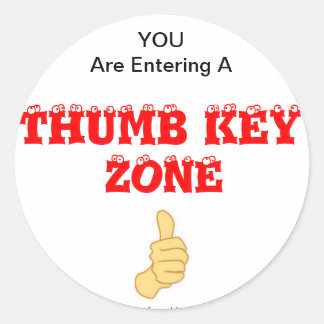 Adesivo Alerta de Tecla do polegar do Corno Francês