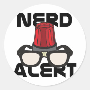 Adesivo Alerta do nerd!
