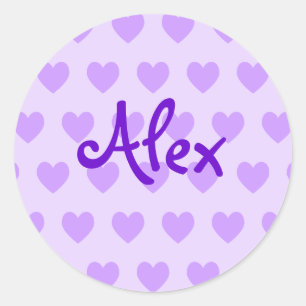 Adesivo Alex em Roxo