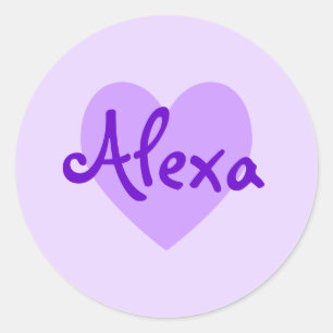 Adesivo Alexa em roxo