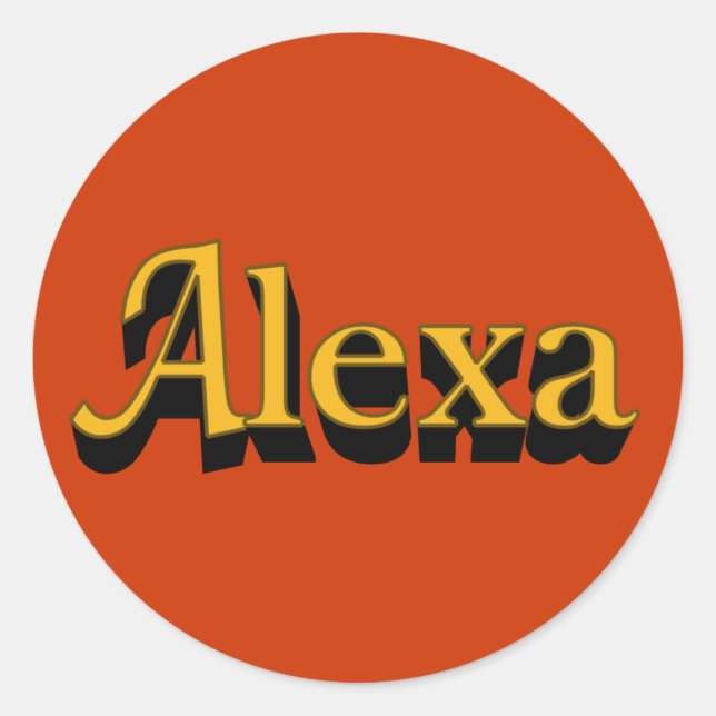 Adesivo Alexa Stickers (Frente)