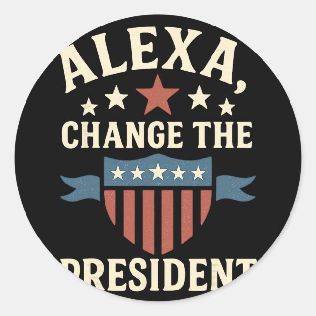 Adesivo Alexa Trump Presidente (Frente)