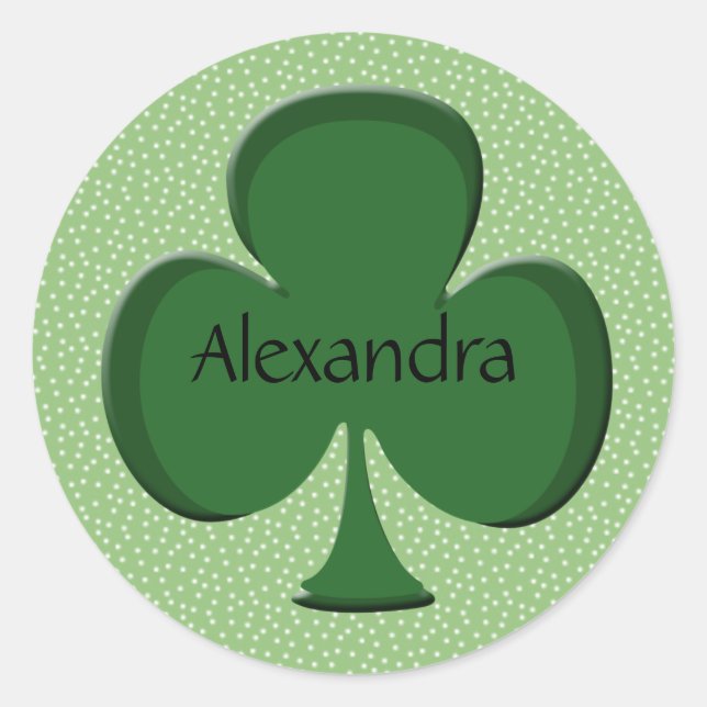 Adesivo Alexandra Shamrock Name Sticker / Seal (Frente)