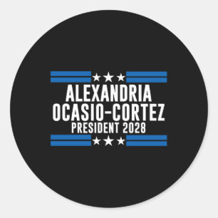 Adesivo Alexandria Ocasio Cortez Para O Presidente 2028, A