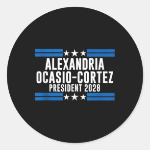 Adesivo Alexandria Ocasio Cortez Para O Presidente 2028, A