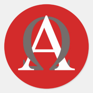 Adesivo Alfa e Omega Sticker