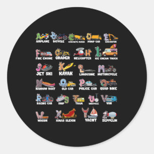 Adesivo Alfabeto Abc Aprendizado Transporte Animal Ck Para