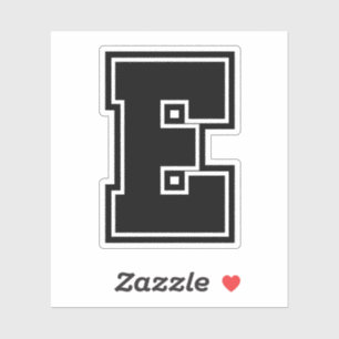 Adesivo alfabeto alfabético de fonte do colégio desportivo