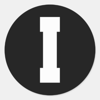 Adesivo alfabeto maiúscula I