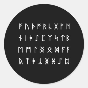 Adesivo Alfabeto Runic [Futhorc]