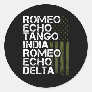 Adesivo Alfabeto Telefônico Militar Aposentado Retiret