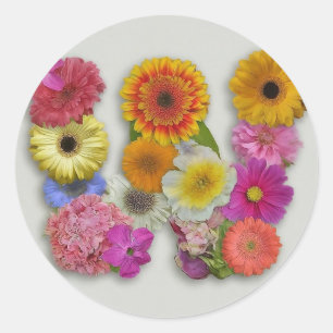 Adesivo Alfabeto W em Flores