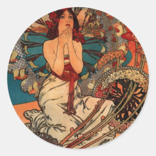 Adesivo Alfons Mucha Monaco Monte - Carlo