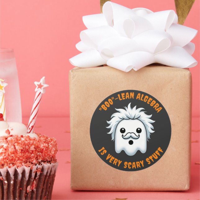 Adesivo Álgebra booleana engraçada é algo muito assustador (Festa)