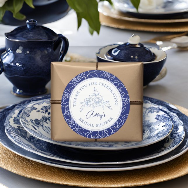 Adesivo Algo Azul Antes De Eu Fazer Chá de panela Elegante (Criador carregado)