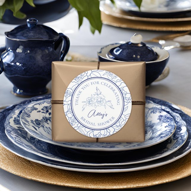 Adesivo Algo Azul Antes de Eu Fazer Chuveiro de Noiva Eleg (Criador carregado)