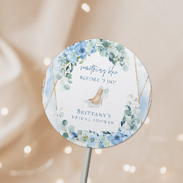 Adesivo Algo Azul Antes de Eu Fazer Chuveiro de Noiva Flor