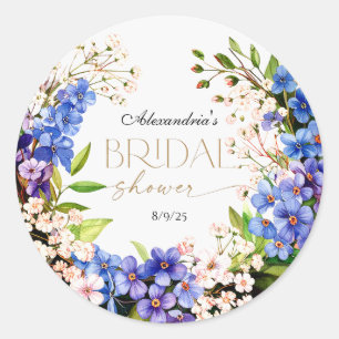 Adesivo Algo Azul: Bridal Shower de Respiro de Bebê & Linh