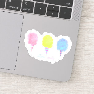 Adesivo Algodão doce, deserto, ameixas, algodão doce, co