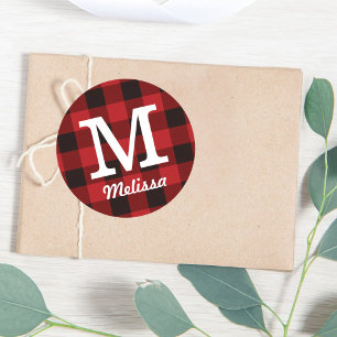 Adesivo Algodão primitivo Lumberjack Xadrez de búfalo verm