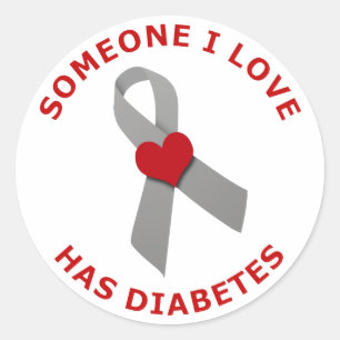 Adesivo Alguém amor de I tem o diabetes