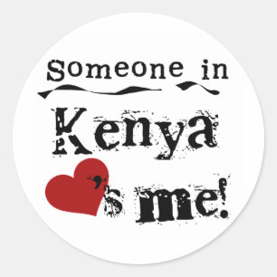 Adesivo Alguém em Kenya ama-me