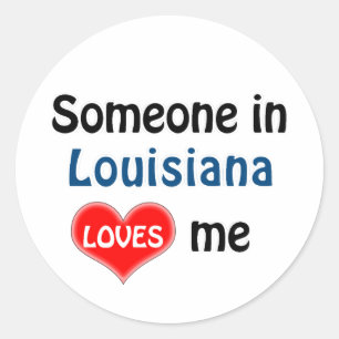 Adesivo Alguém em Louisiana me ama