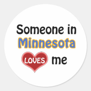 Adesivo Alguém em Minnesota me ama