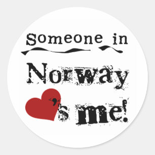 Adesivo Alguém em Noruega ama-me