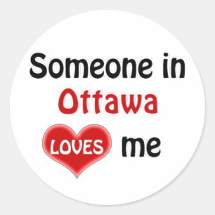 Adesivo Alguém em Ottawa me ama