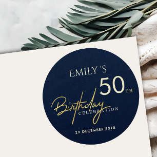 ADESIVO ALGUM ANIVERSÁRIO DOURADO DA TIPOGRAFIA DO MARINH