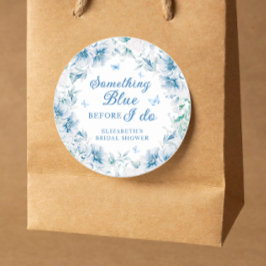 Adesivo Alguma Coisa Azul Chá de Noiva Elegante