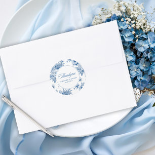 Adesivo Alguma coisa azul, chinoiserie azul no chá de bebê