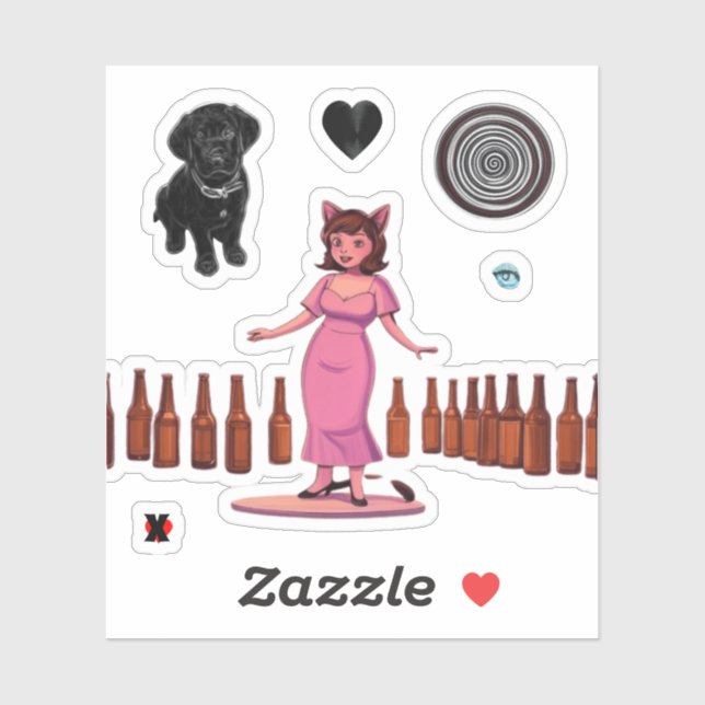 ADESIVO ALGUMAS GAROTAS QUEREM BEBER (Folha)