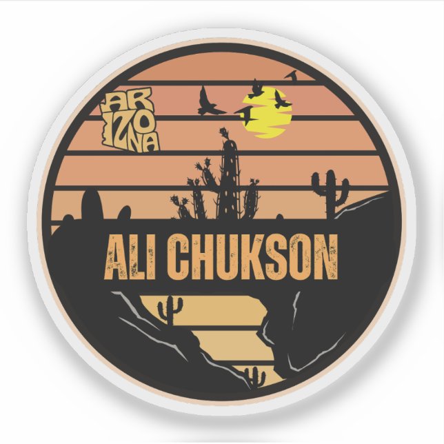 Adesivo Ali Chukson, Arizona (Frente)