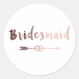 Adesivo aliança de casamento elegante rosa dourado