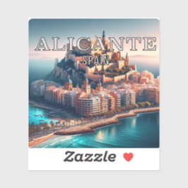 Adesivo Alicante Espanha 3 Inch Vinyl Sticker